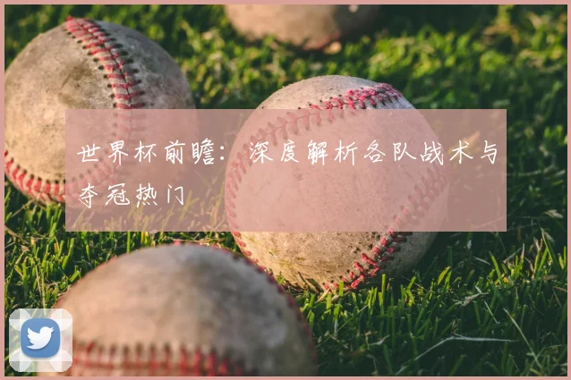 世界杯前瞻:深度解析各队战术与夺冠热门