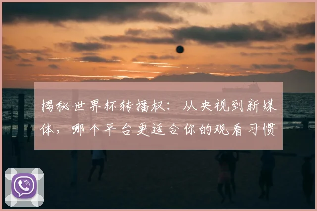 揭秘世界杯转播权：从央视到新媒体，哪个平台更适合你的观看习惯？